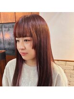 ニコ(HAIR DESIGN ROOM nico) チェリーレッド　赤髪　暖色カラー
