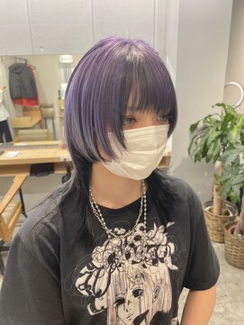 イオール 北千住(ior) パープルカラー【ウルフカット】【ior北千住】