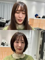 タス(tas)&nbsp;tas似合わせカット before&after 【レイヤーボブ】