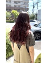 カルム(calme)&nbsp;ブリーチなしダブルカラー/チェリーレッド