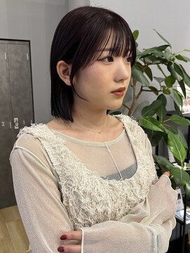 ジアン バイ ミルボン NU茶屋町+(GIEN by milbon) 大人ボブ/切りっぱなしボブ/ボブスタイル