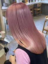 《ミディアム×ピンクベージュ》艶感と透明感が同時に出せるカラーでオールシーズン人気のカラー＊[長町南]