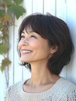 フレア 心 武庫之荘(flare)&nbsp;★似合わせこなれミディグラレイヤー小顔大人ショート