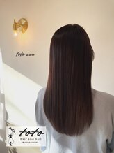 トトヘアーアンドネイル(toto hair and nail) 人気NO.1【髪質改善カラーコース】カット・メテオカラー・TR