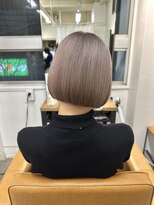 ハノン バイ リンクス 大宮(Hanon by LINKTH)&nbsp;ミニボブ/ホワイトベージュ/ミルクティーアッシュ/ブリーチ2回/
