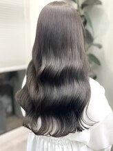ソア 渋谷(soar) 髪質改善カラーふんわりカールヘルシースタイルショコラアッシュ