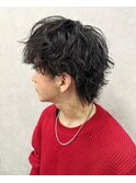 シャドウパーマ波巻きスパイラルパーマ