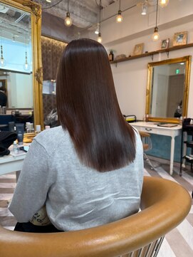 ロンドアベニール 北千住(Lond avenir) イメチェン外ハネボブ美髪ワイドバングレイヤー髪質改善縮毛矯正