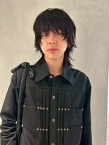 フィルムス 田町芝浦(FILMS) men'sカットスペインカールブルーブラック黒染めブリーチ/田町
