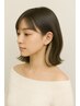 【デザインカラー】イヤリングカラー＋キューティクル補修T r ￥12100