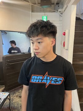 ビーバイエイトジェンツ(Bee by EIGHT GENTS) サーフカール/スパイキーショート/ブルーブラック/心斎橋