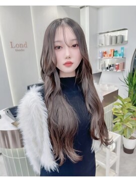 ロンドリゼル 札幌(Lond RiseL) 顔周り/小顔/レイヤー/髪質改善/韓国風巻き/ミルクティー/札幌