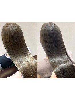 髪のうねり、広がりでお悩みの方必見！自然でナチュラルな仕上がりのストレートヘアが叶う♪