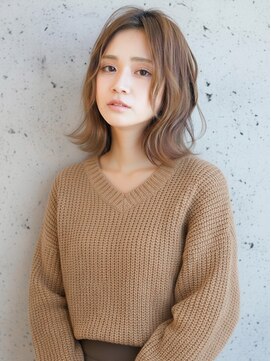 ニューヨークニューヨーク 寝屋川店(NYNY) ミディアムレイヤー/顔まわりレイヤー/ブリーチなしカラー