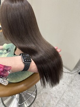 シカ 神戸三宮元町店(Cica) マロンベージュ　ブリーチなしダブルカラー　三宮