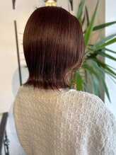 ベルメール ヘアー(Belle mer hair) 外ハネボブ アッシュブラウン 髪質改善トリートメント 20代
