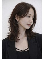 ムクコア(Muk CORE)&nbsp;30代40代50代外ハネミディアムレイヤー髪質改善酸性ストレート