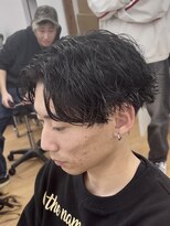 ビカム 名駅(become) 【波巻きシャドウパーマ】シャドウパーマ 波巻きマッシュ