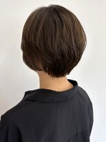 カノエ 福岡香椎店(canoe)&nbsp;マッシュショート レイヤーボブ 髪質改善 ブラウンカラー 30代