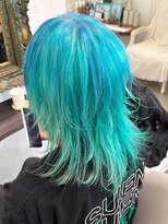 ルネラトーキョー(RUNERA TOKYO) アンブレラカラー ターコイズ ダブルカラー 髪質改善