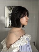 レイヤーボブ/ヘイリーボブ/黒髪/藤沢湘南
