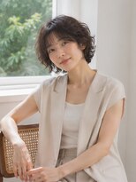 ドット ヘアー ジェム(dot.hair gem)&nbsp;くせ毛風パーマ/大人ショートボブ/ショートパーマ