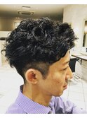 スタイリング簡単!格好良くキマるパーマ!!