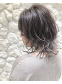 #ウルフ#アッシュグレージュ#デザインカラー#イメチェン