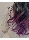 艶髪グラデーションカラーダメージ軽減ブリーチ20代30代