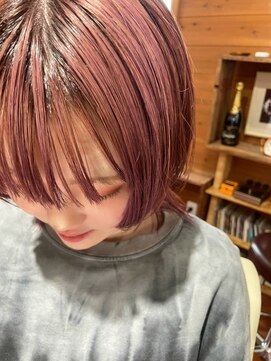 ヘアークリエイションソイ(HAIR CREATION SOI) ウルフ×ピンク