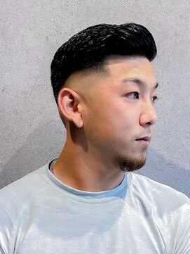 フジヤマバーバーショップ アジト(FUJIYAMA BARBER SHOP ajito) ニュアンスフェードバーバー七三【田中美旺】b1210