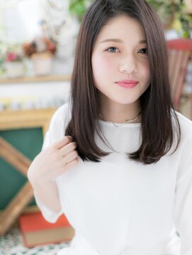 カバーヘアアンドスパ ブリス 浦和(COVER HAIR&SPA bliss) ★かきあげ前髪アシンメトリーエアーストレート20代30代40代★8