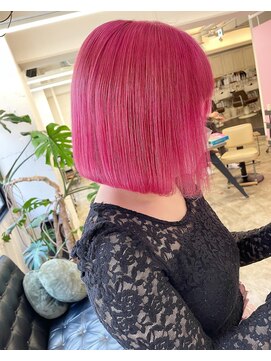 ディーカヘアーセンダイ(Di KA HAIR sendai) 内巻きボブ/ピンク/ケアブリーチ/縮毛矯正/髪質改善
