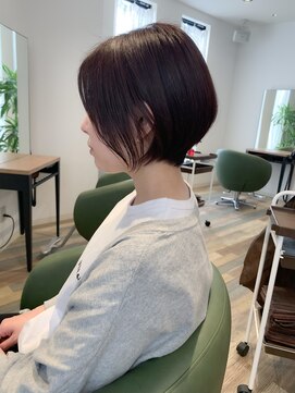 ヘアースパリゾート リアン 燕三条店(Lien) ショートボブ_ラベンダー_
