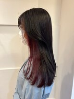 コワフュールエミカ(coiffure EMIKA) 【インナーカラー】ココアブラウン×チェリーピンク