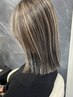 カット＋多重ハイライト（20枚以上の施術）＋ケアブリーチ￥17000