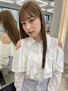 ロンド マーレ 天神大名店(Lond mare) イメチェン/チェリーブラウン/フェミニン/ダークアッシュ/束感