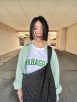 ソーイ(sowi)&nbsp;ポイントレイヤーカットボブヘア【@sowi_abe】