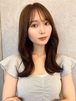 ルームバイシー 新宿(Loom. by Sea)&nbsp;韓国風前髪/グレージュカラー/シルキーベージュ/斜めバング