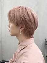 ギークス(GEEKS)&nbsp;【GEEKS渋谷】ピンクベージュ/ハイトーン/マッシュウルフ/韓国風