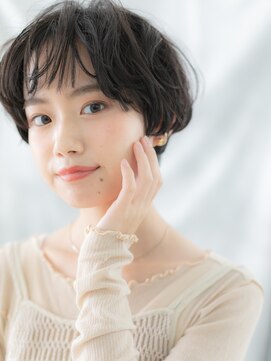 ドクターズ サロン ラブ(Dr's Salon LAB) 黒髪くすみカラーくせ毛風マッシュパーマk古河20代30代40代