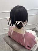 【ヘアメ】あみかちゅ風ツインおだんご*新井