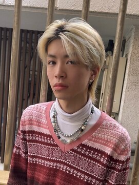 イエローコーン 金沢文庫店(YELLOW CORN) 2wayメンズウルフ/センターパート韓国マッシュ/ニュアンスパーマ