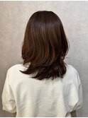 秋のうる艶カラー×ゆるふわカール &nbsp;ハイライト/髪質改善Tr#2