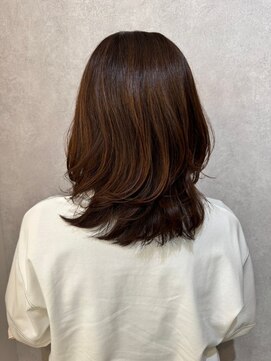 ウィスプ 赤羽店(wisp) 秋のうる艶カラー×ゆるふわカール  ハイライト/髪質改善Tr#2
