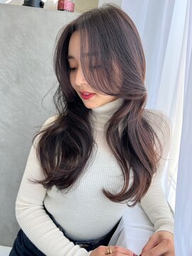 ソヨン つくば万博記念公園店(SOYON) 暗髪ゆる巻ワンホンロング