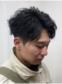爽やかフェザーショート×フェザーパーマ