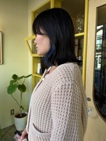 ヒントステーション(HINTSTATION)&nbsp;〈浅草 半個室〉イヤリングカラー×ブルー