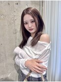マロンベージュ×小顔レイヤー×韓国風巻き×髪質改善