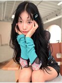 ANGELICA 前髪パーマ 韓国 ニュアンスカラー